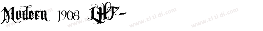 Modern 1908 LHF字体转换